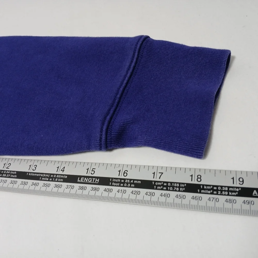 J. Crew Heritage Fleece Royal Blue 90's Vibe Hoodie. Men's Size S - Picture 5 of 11